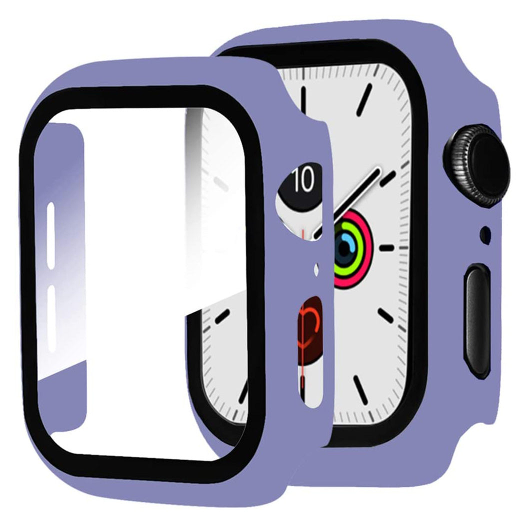 2-in-1 Frame PC + Tempered Glass Protector Watch Case for Apple Watch Series 3/2/1 42mm