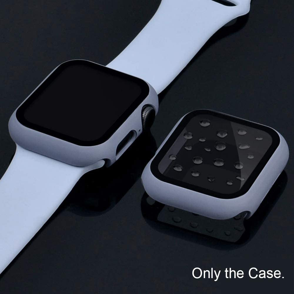 2-in-1 Frame PC + Tempered Glass Protector Watch Case for Apple Watch Series 3/2/1 42mm
