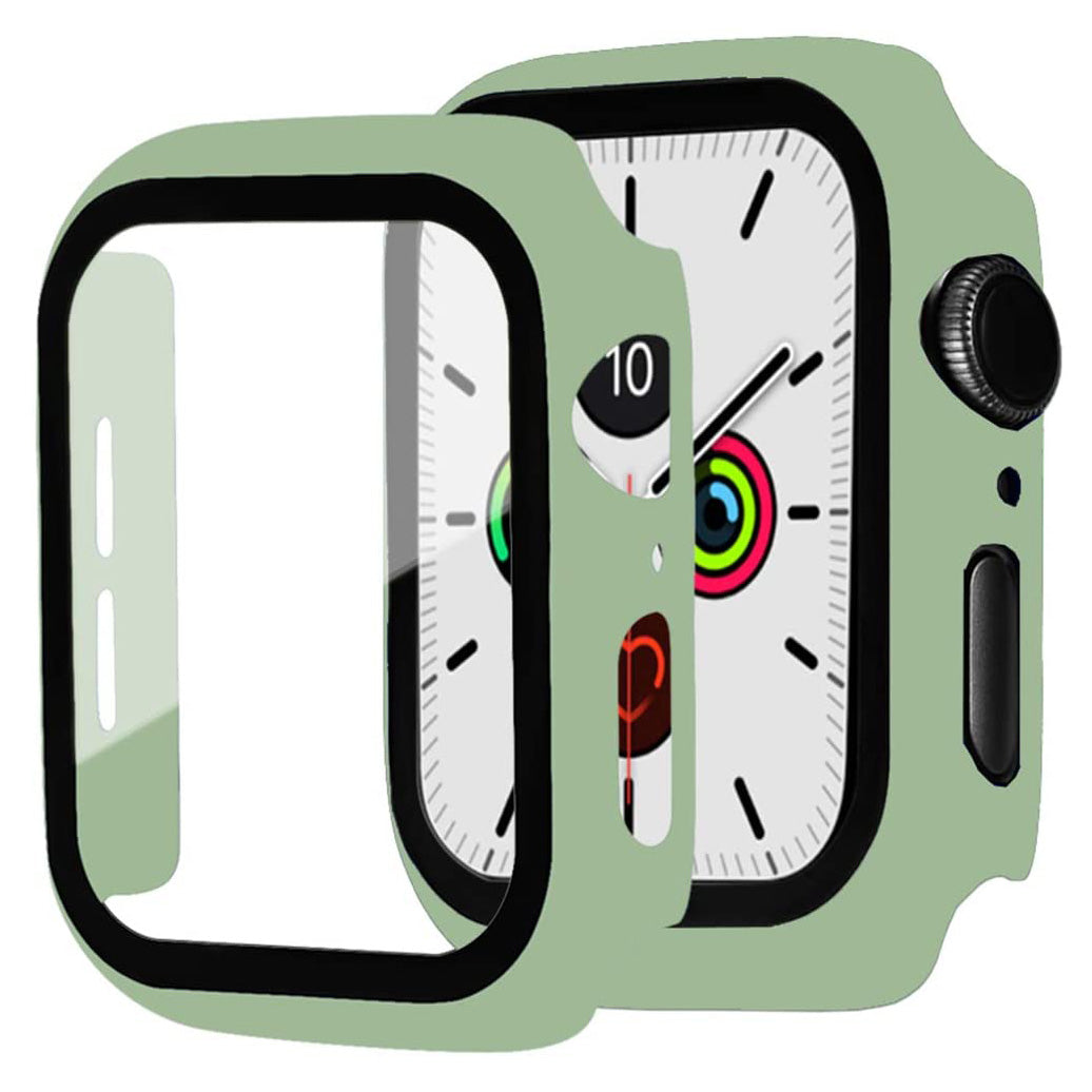 2-in-1 Frame PC + Tempered Glass Protector Watch Case for Apple Watch Series 3/2/1 42mm