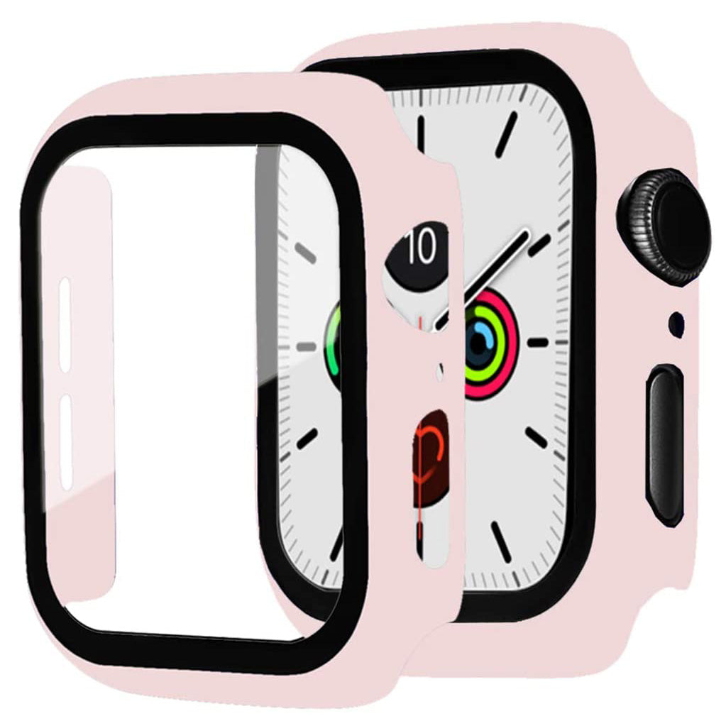 2-in-1 Frame PC + Tempered Glass Protector Watch Case for Apple Watch Series 3/2/1 42mm