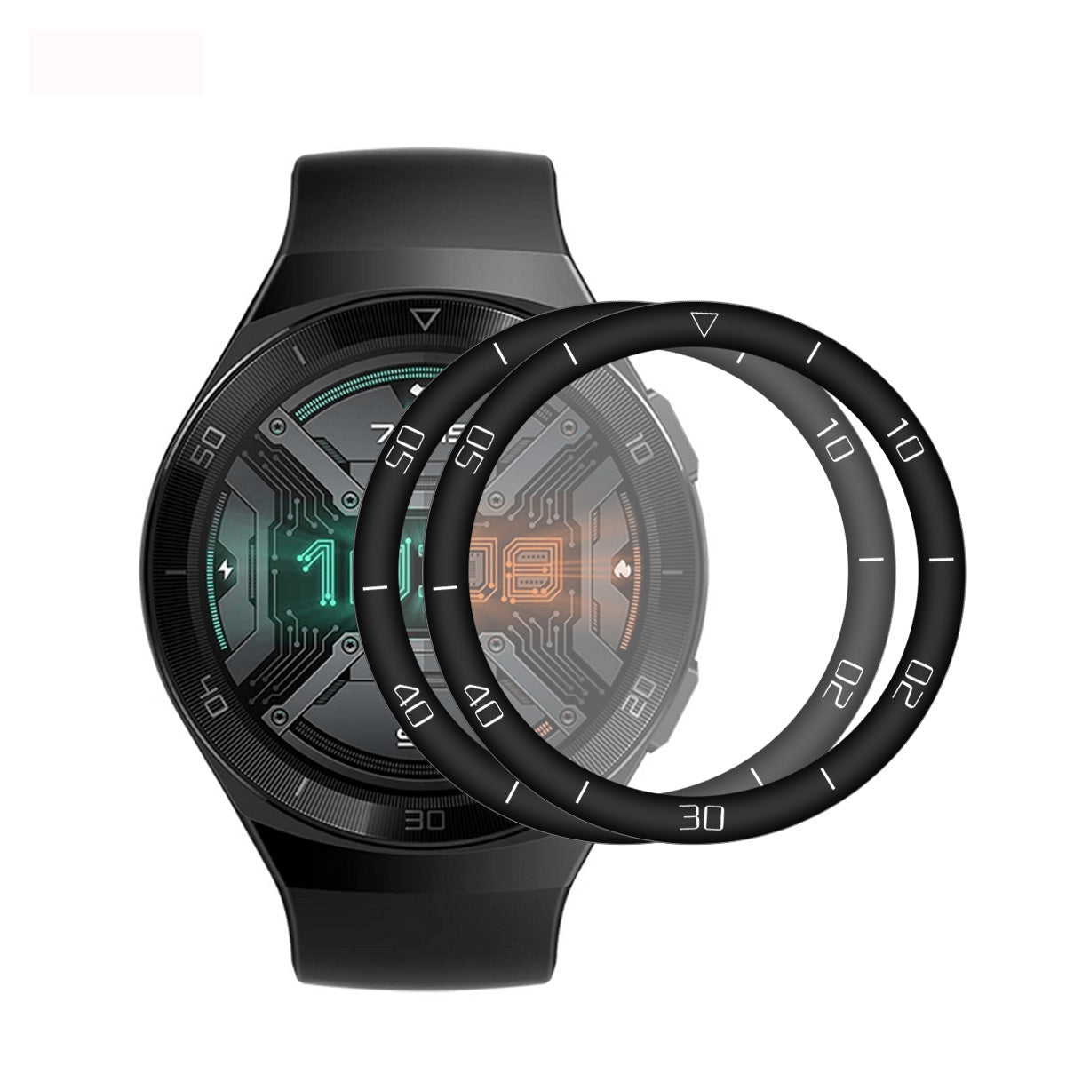 2Pcs/Set ENKAY HAT PRINCE 3D PC Edge + PMMA Full Screen Protector for Huawei Watch GT 2e 46mm