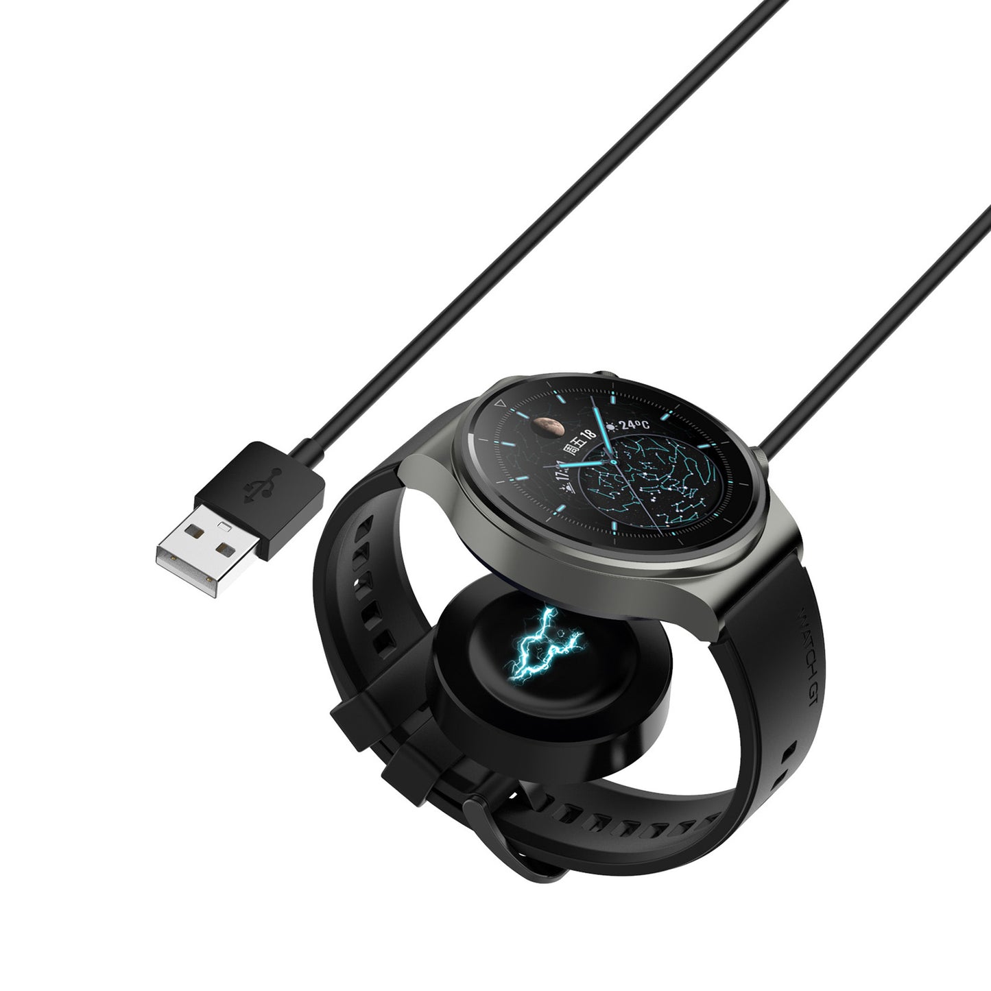 For Huawei Watch D/GT Runner/GT2 Pro Smart Watch Wireless Charger Integrated Charging Base with Cable