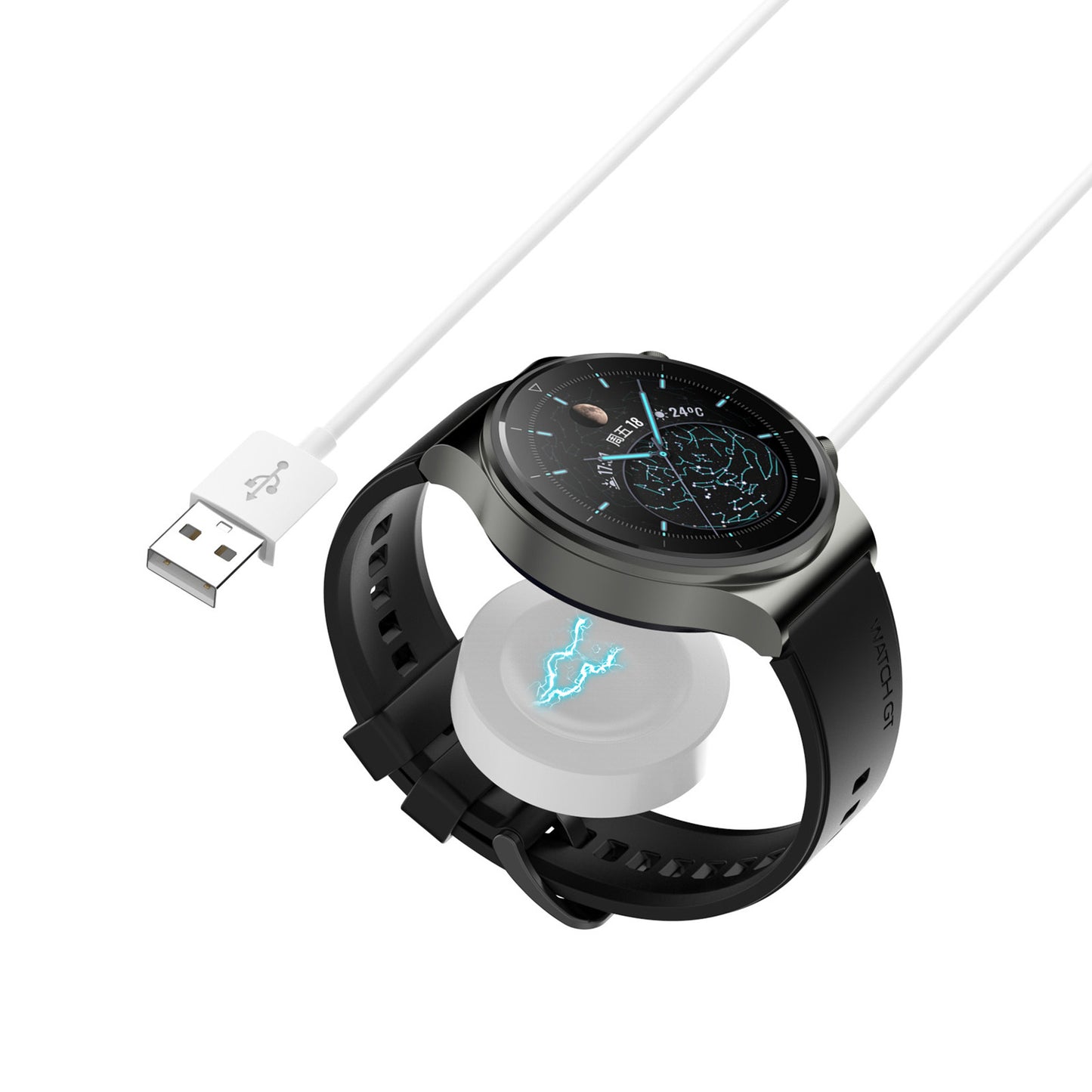 For Huawei Watch D/GT Runner/GT2 Pro Smart Watch Wireless Charger Integrated Charging Base with Cable