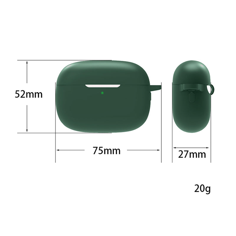 For Honor Earbuds 3 Pro Wireless Earphone Silicone Protective Case Cover with Anti-lost Buckle