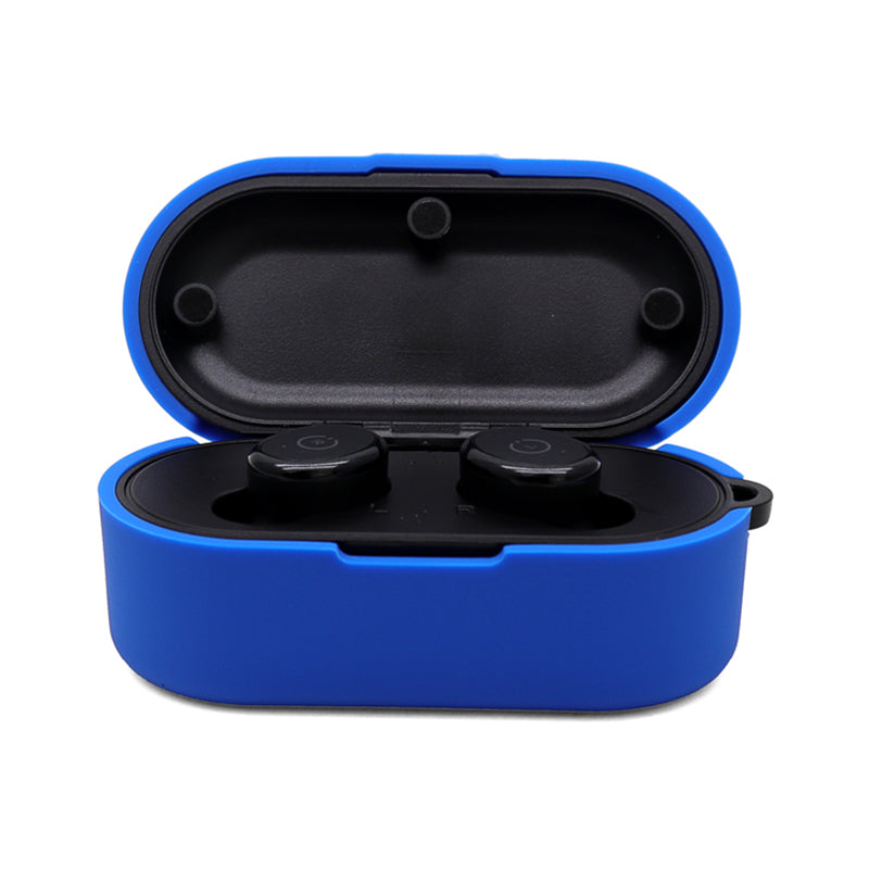 Earphone Case for TOZO T10, Bluetooth Earbuds Silicone Cover Charging Box Shell Protector with Anti-loss Buckle