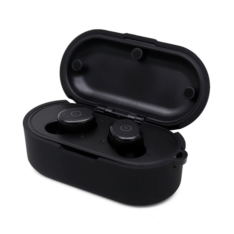 Earphone Case for TOZO T10, Bluetooth Earbuds Silicone Cover Charging Box Shell Protector with Anti-loss Buckle