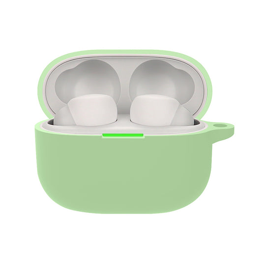 For Sony LinkBuds S Silicone Earbuds Protective Case Earphone Pouch Protective Skin Sleeve with Carabiner