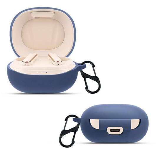 For Soundcore Life P3 Bluetooth Earphone Protective Silicone Case Anti-scratch Charging Box Protector with Hanging Buckle