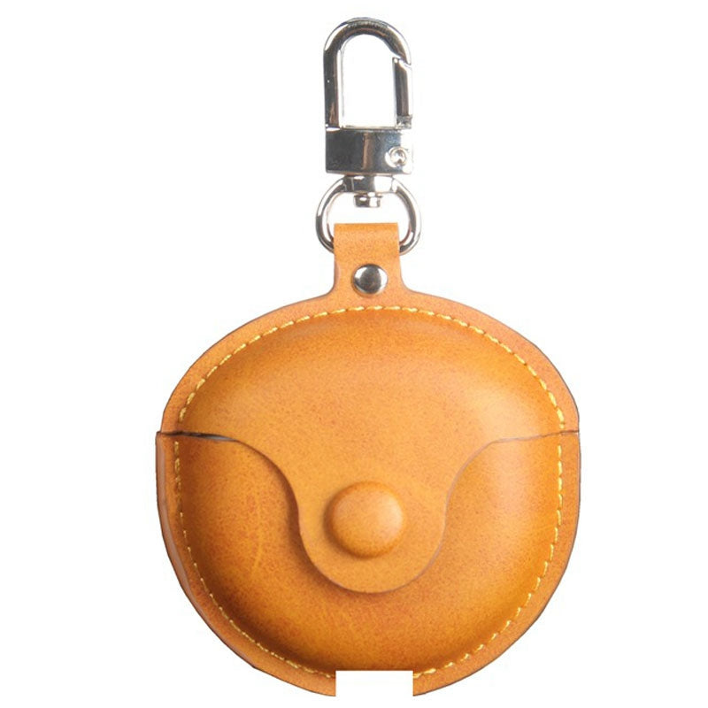 For Huawei FreeBuds 4 / 4E Crazy Horse Texture PU Leather Protective Case Bluetooth Earphone Anti-drop Anti-lost Cover
