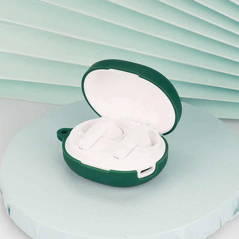 Shockproof Case for Haylou MoriPods Wireless Earbuds Protector with Anti-Lost Buckle Bluetooth Headset Silicone Cover