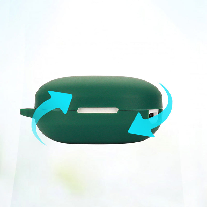 Shockproof Case for Haylou MoriPods Wireless Earbuds Protector with Anti-Lost Buckle Bluetooth Headset Silicone Cover