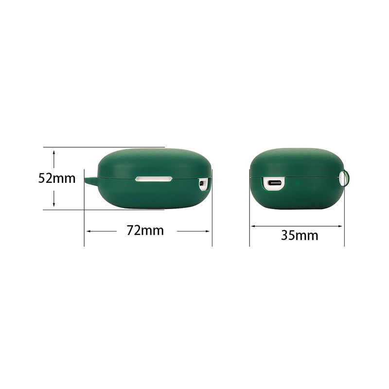 Shockproof Case for Haylou MoriPods Wireless Earbuds Protector with Anti-Lost Buckle Bluetooth Headset Silicone Cover
