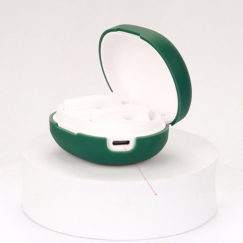 Shockproof Case for Haylou MoriPods Wireless Earbuds Protector with Anti-Lost Buckle Bluetooth Headset Silicone Cover