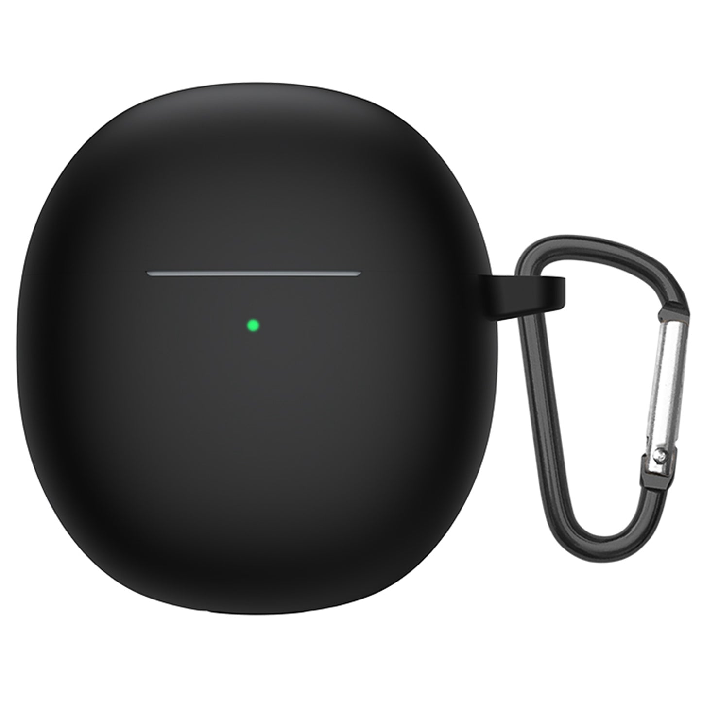 For vivo TWS Air Bluetooth Earphone Charging Case Soft Silicone Cover Drop-proof Shell with Hanging Buckle
