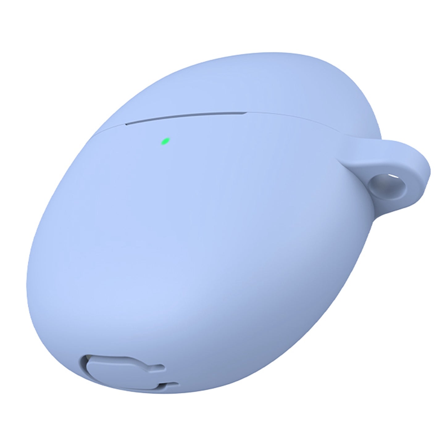 For vivo TWS Air Bluetooth Earphone Charging Case Soft Silicone Cover Drop-proof Shell with Hanging Buckle