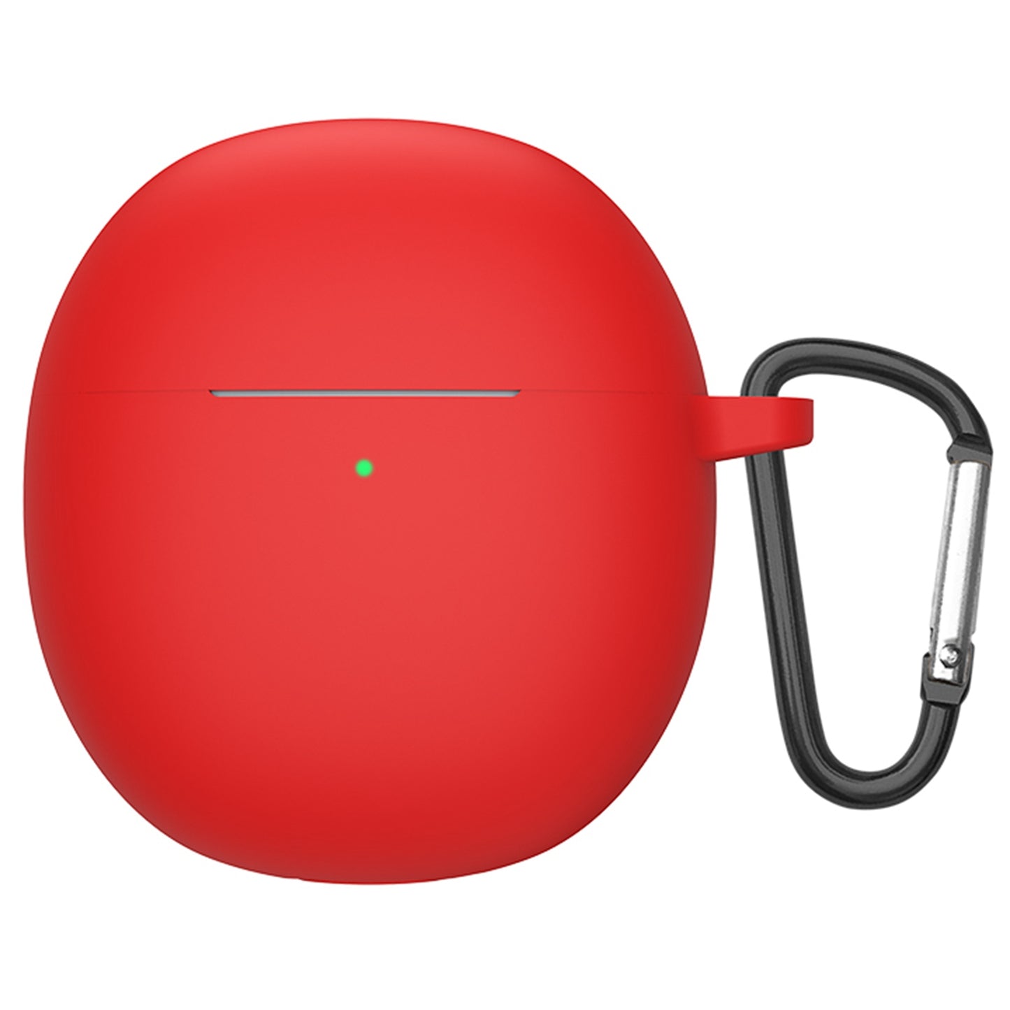 For vivo TWS Air Bluetooth Earphone Charging Case Soft Silicone Cover Drop-proof Shell with Hanging Buckle