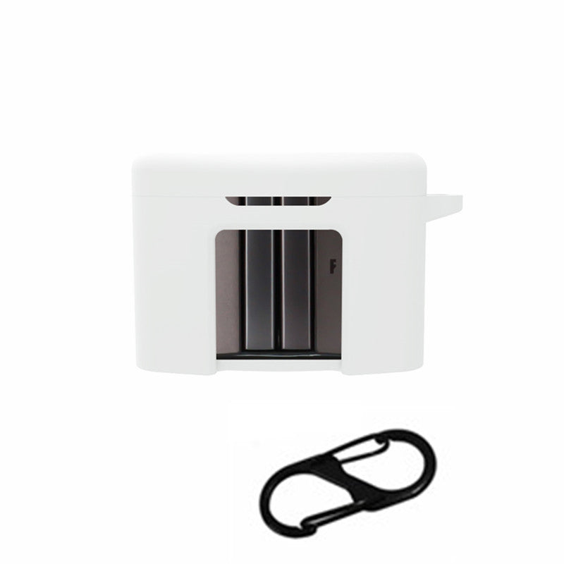 For FIIL CC Pro2 Silicone Case Bluetooth Earphone Anti-scratch Protective Cover with Anti-lost Buckle