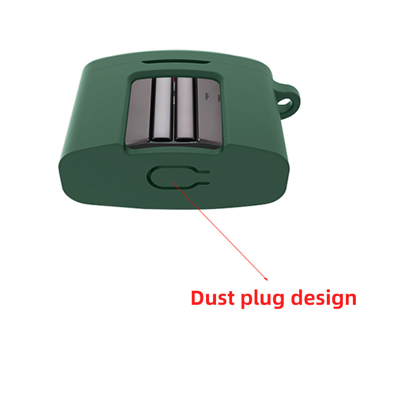 For FIIL CC Pro2 Silicone Case Bluetooth Earphone Anti-scratch Protective Cover with Anti-lost Buckle