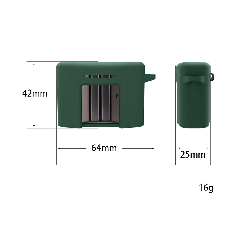 For FIIL CC Pro2 Silicone Case Bluetooth Earphone Anti-scratch Protective Cover with Anti-lost Buckle