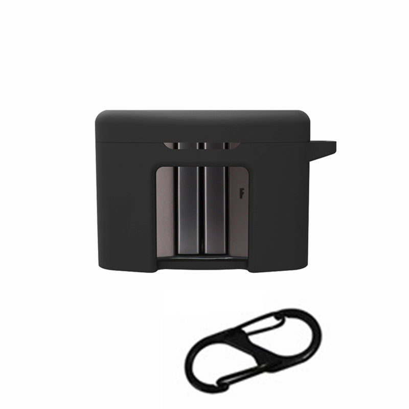 For FIIL CC Pro2 Silicone Case Bluetooth Earphone Anti-scratch Protective Cover with Anti-lost Buckle