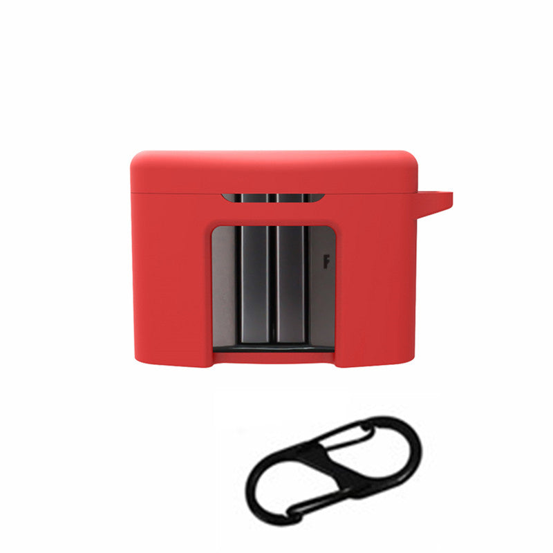For FIIL CC Pro2 Silicone Case Bluetooth Earphone Anti-scratch Protective Cover with Anti-lost Buckle