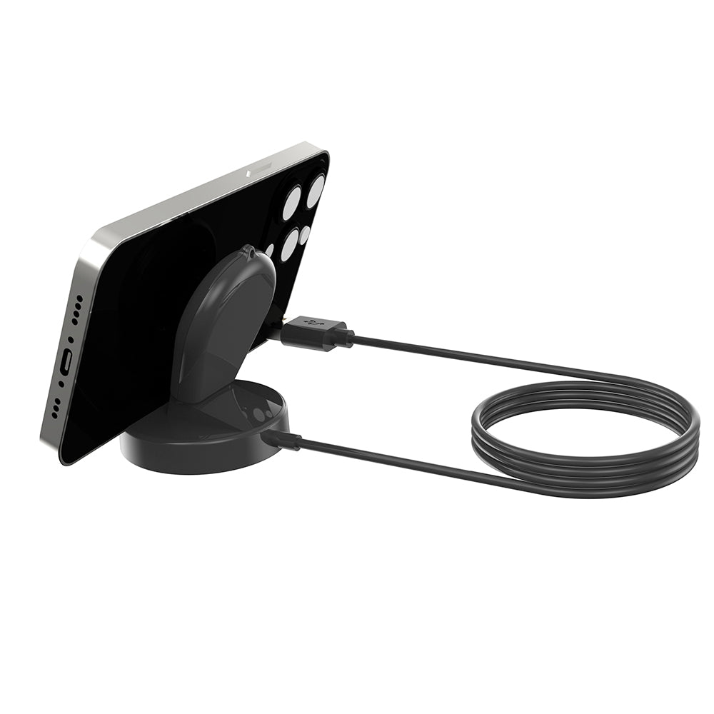 For Huami Amazfit GTR 4 Water-drop Shape Smart Watch Charger USB Cable Charging Stand with Phone Holder Function