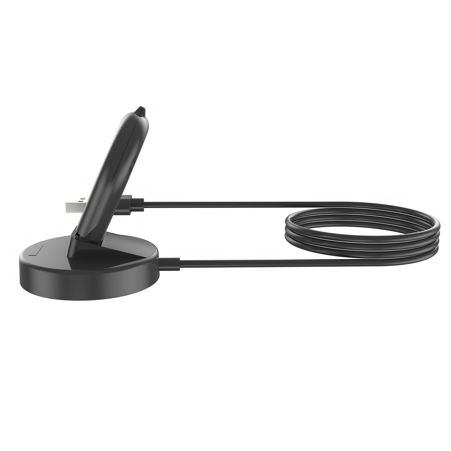 For Huami Amazfit GTR 4 Water-drop Shape Smart Watch Charger USB Cable Charging Stand with Phone Holder Function