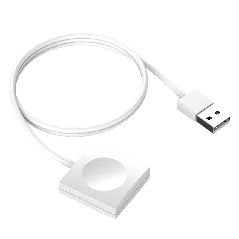 JJT-981 For Apple Watch Series 1 / 2 / 3 42mm 38mm / Series 4 / 5 / 6 40mm 44mm / Series 7 41mm 45mm Wireless Smart Watch Charger Pad Magnetic Absorption Charging Dock with USB Cable
