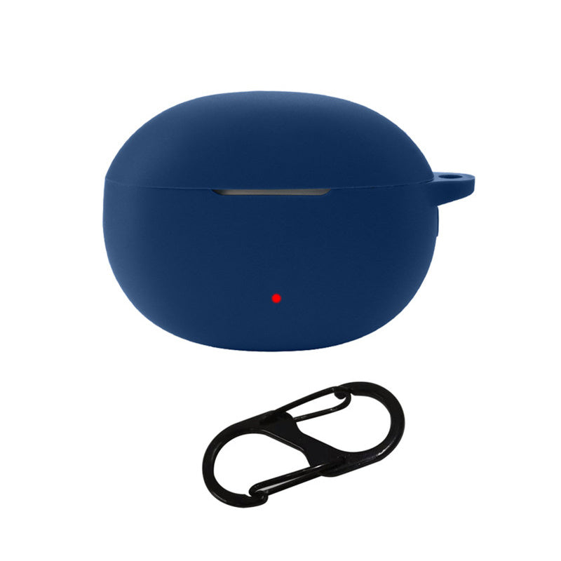 For Honor Earbuds 3i Bluetooth Earphone Silicone Case Earbud Charging Box Anti-drop Cover with Anti-loss Buckle