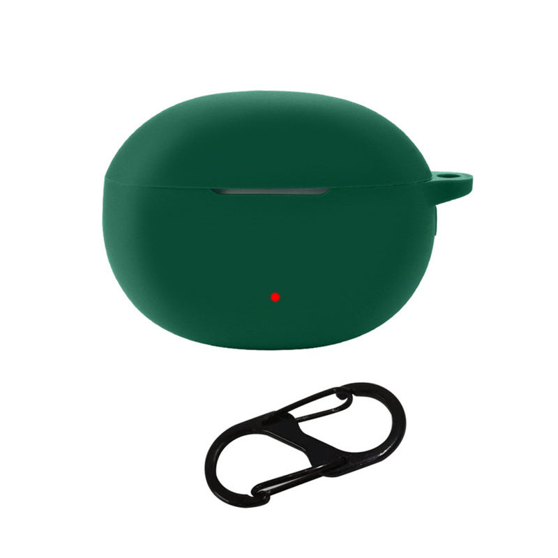 For Honor Earbuds 3i Bluetooth Earphone Silicone Case Earbud Charging Box Anti-drop Cover with Anti-loss Buckle