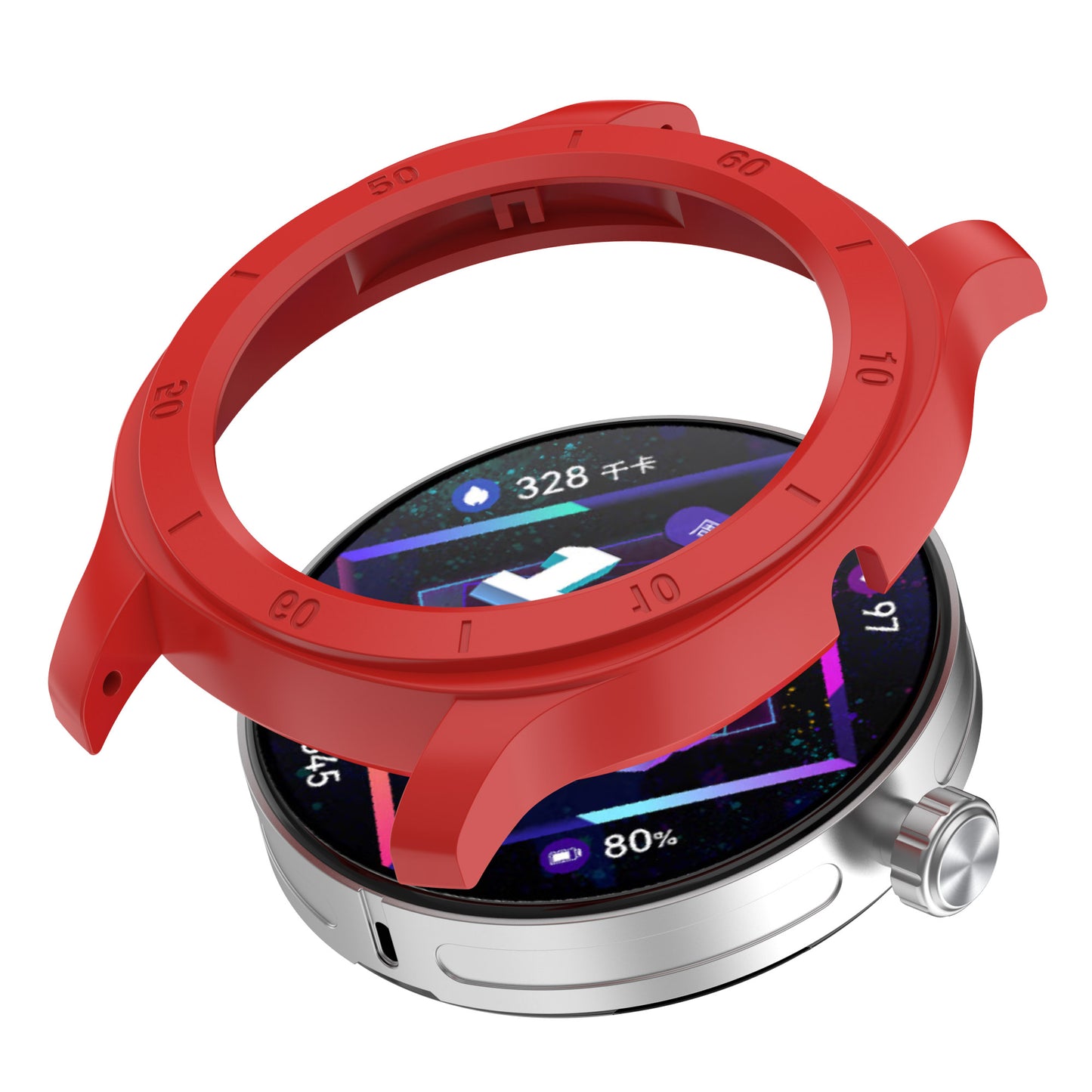 For Huawei Watch GT Cyber Anti-drop Hard PC+ABS Watch Case Hollow Watch Protective Cover for 22mm Lug Strap