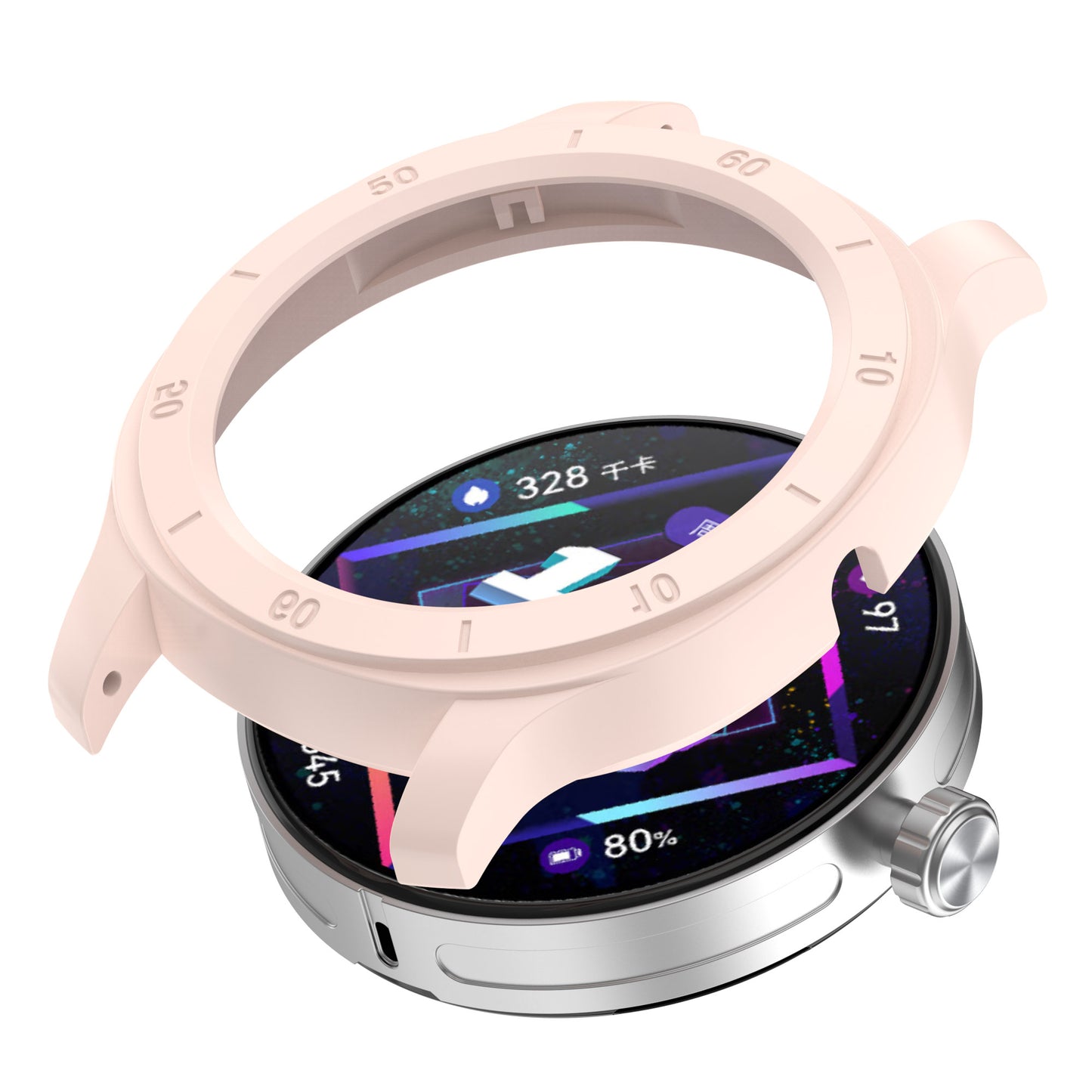 For Huawei Watch GT Cyber Anti-drop Hard PC+ABS Watch Case Hollow Watch Protective Cover for 22mm Lug Strap