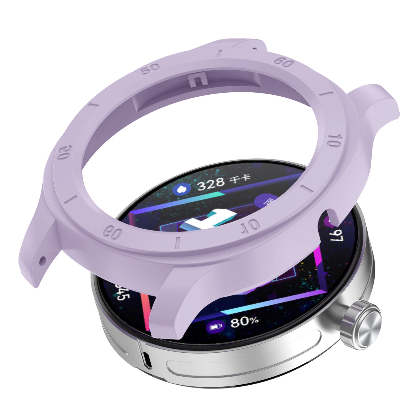 For Huawei Watch GT Cyber Anti-drop Hard PC+ABS Watch Case Hollow Watch Protective Cover for 22mm Lug Strap