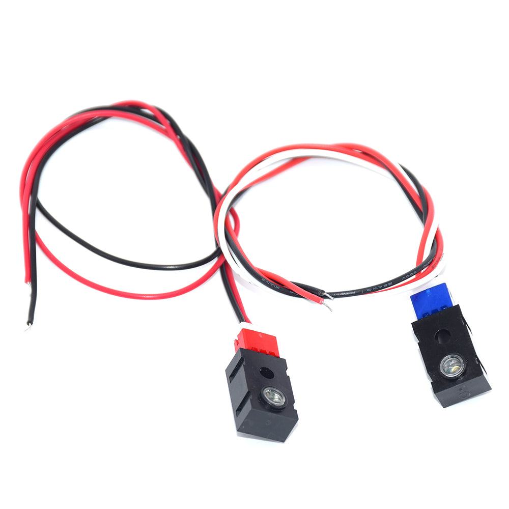 2Pcs Infrared Beam Sensor Detector Alarm Photocell Photoelectric Switch DC 12-24V Light Control Switch Detect Distance 2m