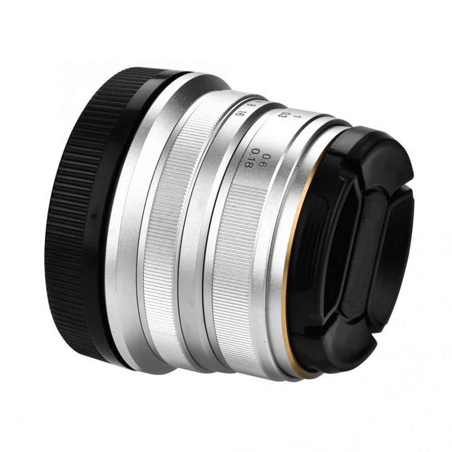 7ARTISANS 25mm F1.8 Prime Camera Lens Large Aperture Lens for Sony E Mount/Fujifilm/Canon EOS-M Mount Micro 4/3 Cameras A7 A7II A7R