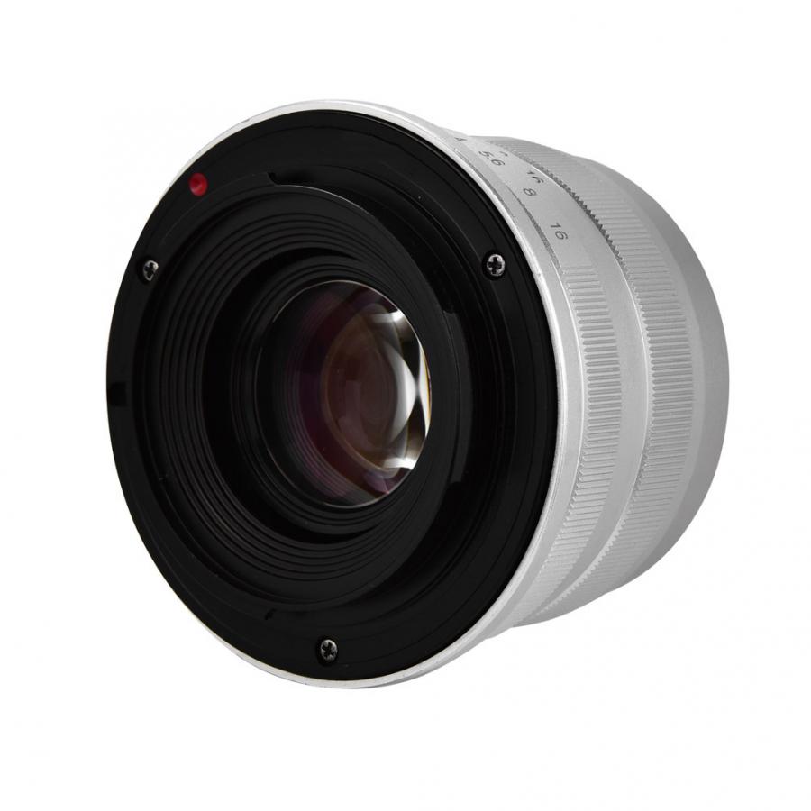 7ARTISANS 25mm F1.8 Prime Camera Lens Large Aperture Lens for Sony E Mount/Fujifilm/Canon EOS-M Mount Micro 4/3 Cameras A7 A7II A7R