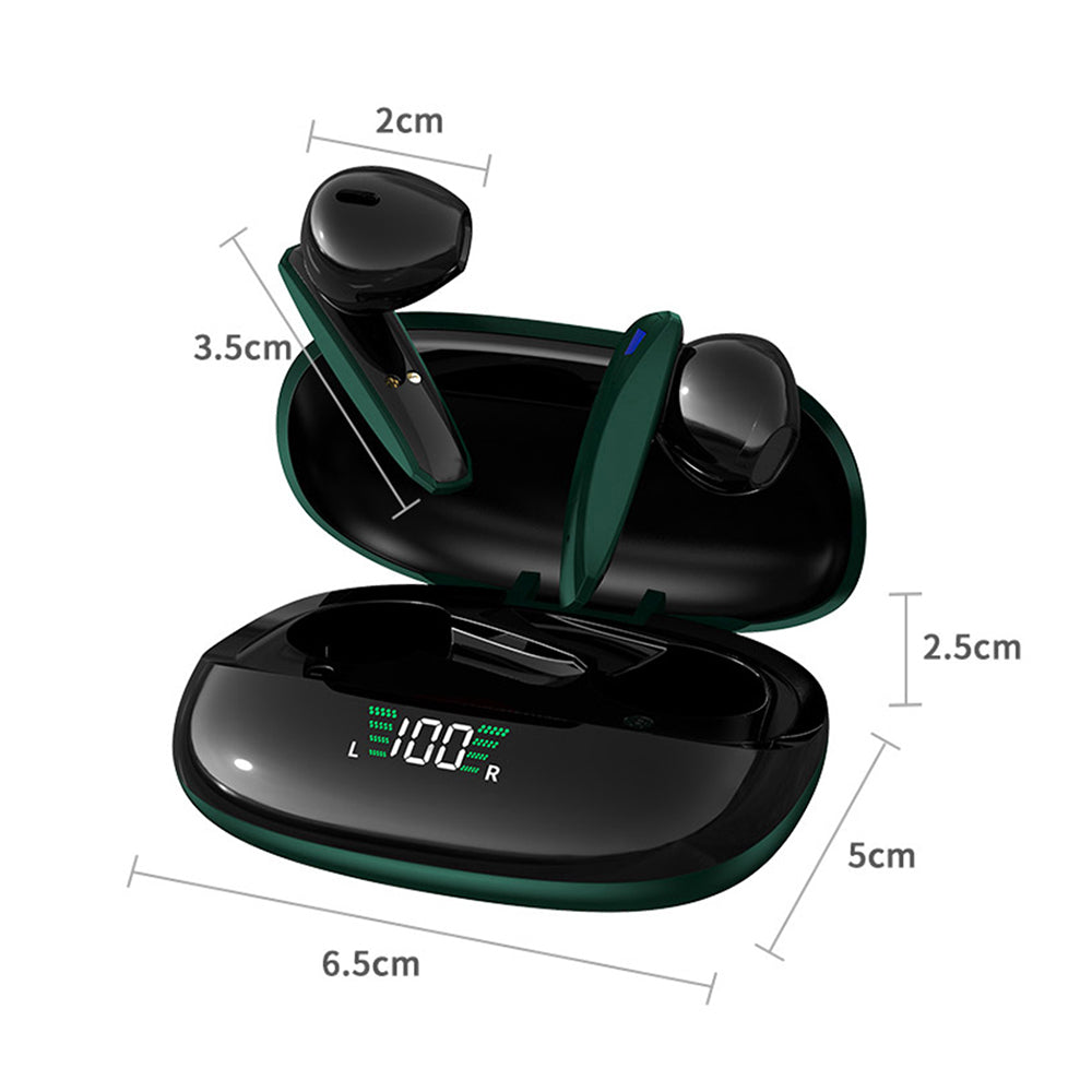 Y2 TWS Wireless Bluetooth 5.1 Low Latency E-sports Earphone Digital Display Music Game Headset
