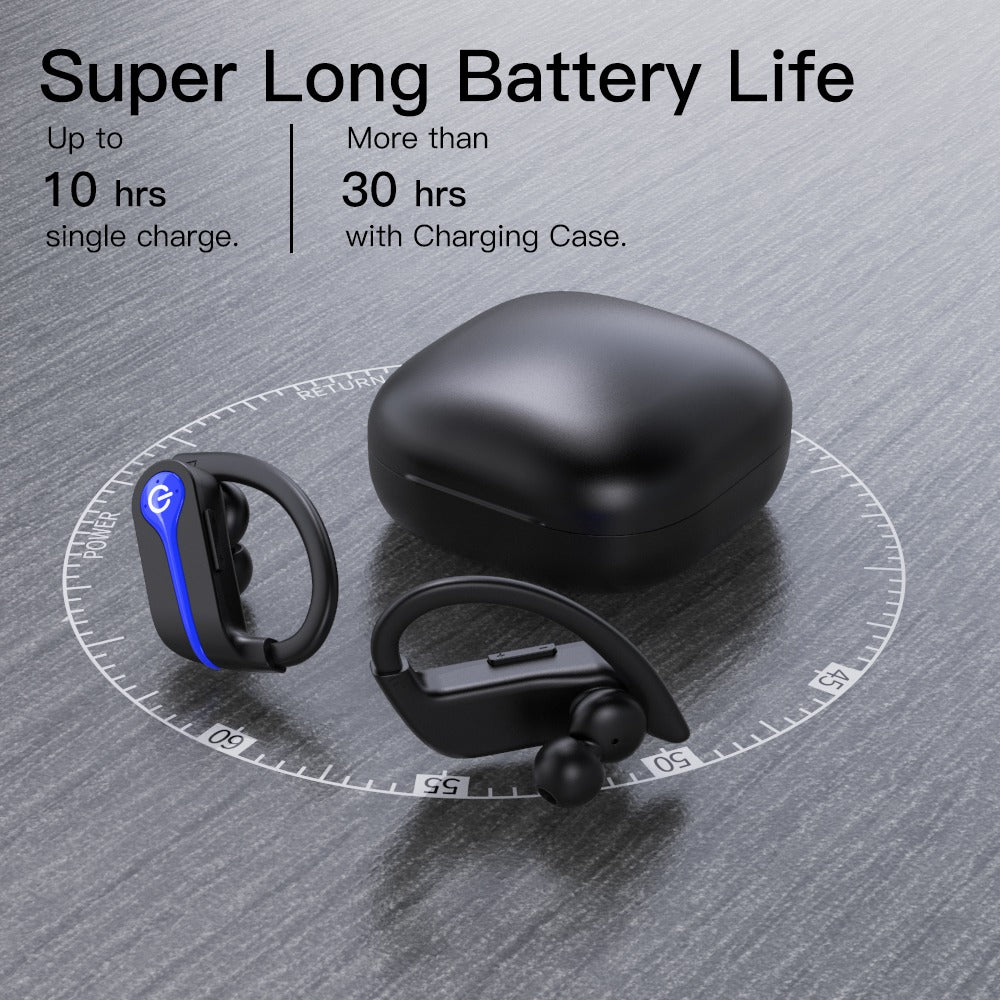 HBQ-Q62-9 Earphone TWS Wireless Bluetooth 5.0 Noise Reduction Low-Latency Ear Hook Design Headset Gaming Headphone