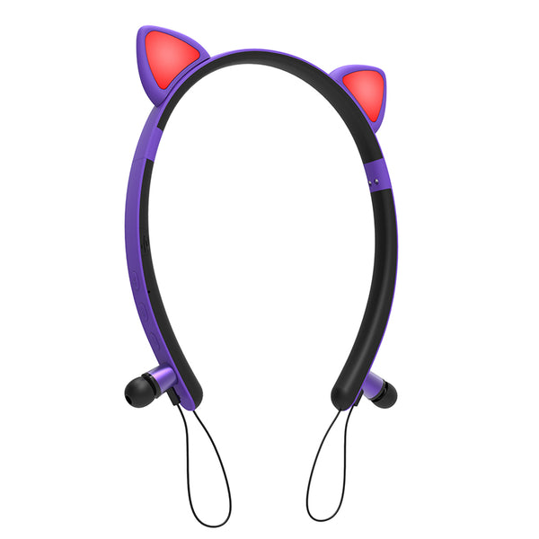 Kid&#39;s In-ear Wireless Bluetooth Earphones Cute Magnetic Earbuds Children Neckband Headsets