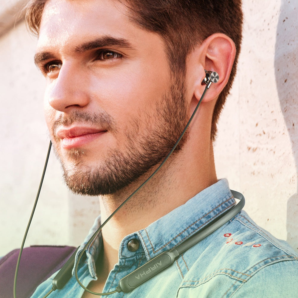KIVEE KV-TW63 Air BEP 55 Bluetooth 5.0 Neck-mounted Earphones Magnetic Adsorption Sports Headphones