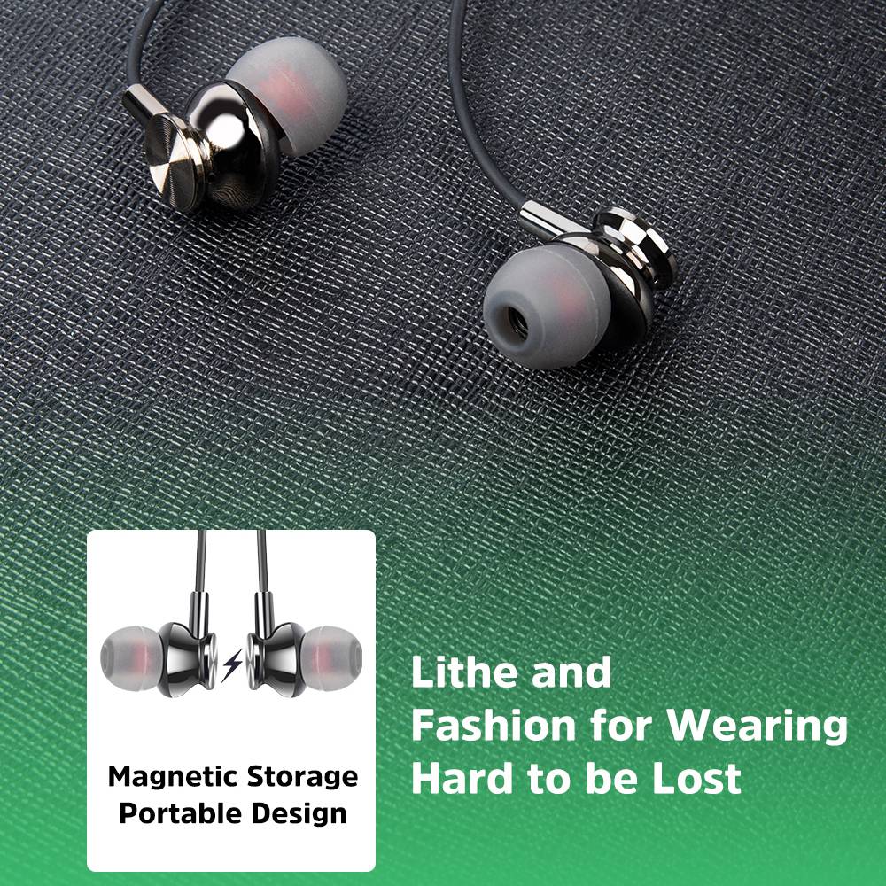 KIVEE KV-TW63 Air BEP 55 Bluetooth 5.0 Neck-mounted Earphones Magnetic Adsorption Sports Headphones