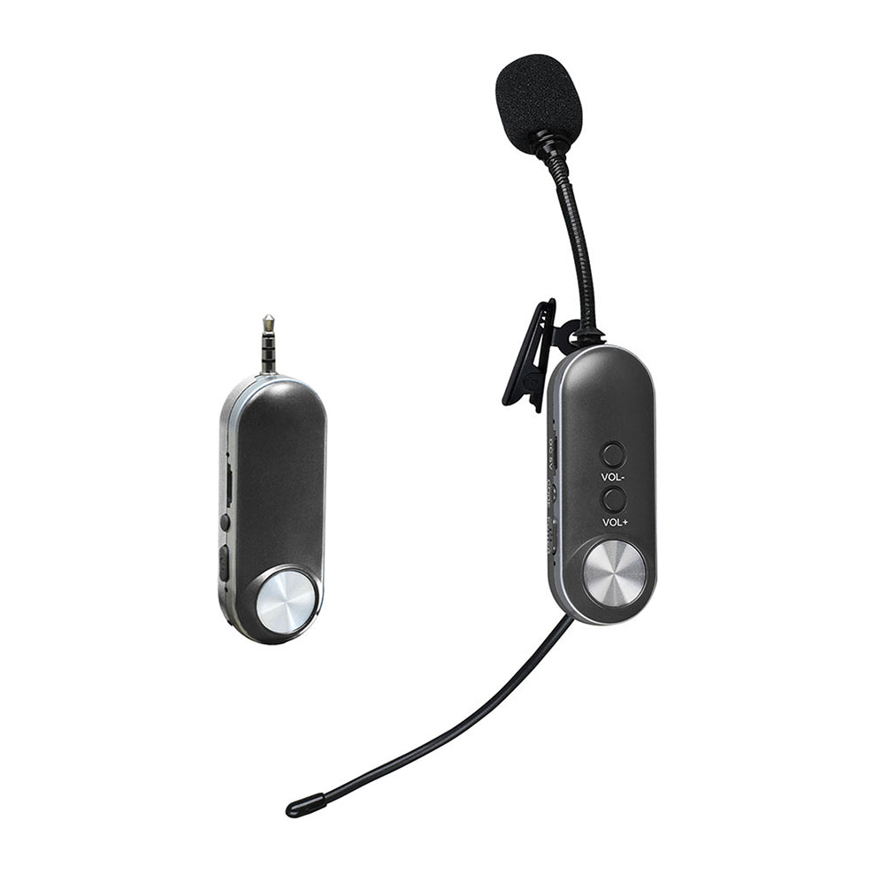 LTD-3 Wireless Lavalier Microphone Video Live Streaming Interviews Lapel Clip Headset Mic with Receiver