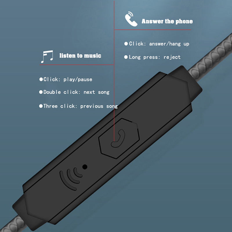 X15 Sports In-Ear Headphones with Microphone 3.5mm Wired Earphones