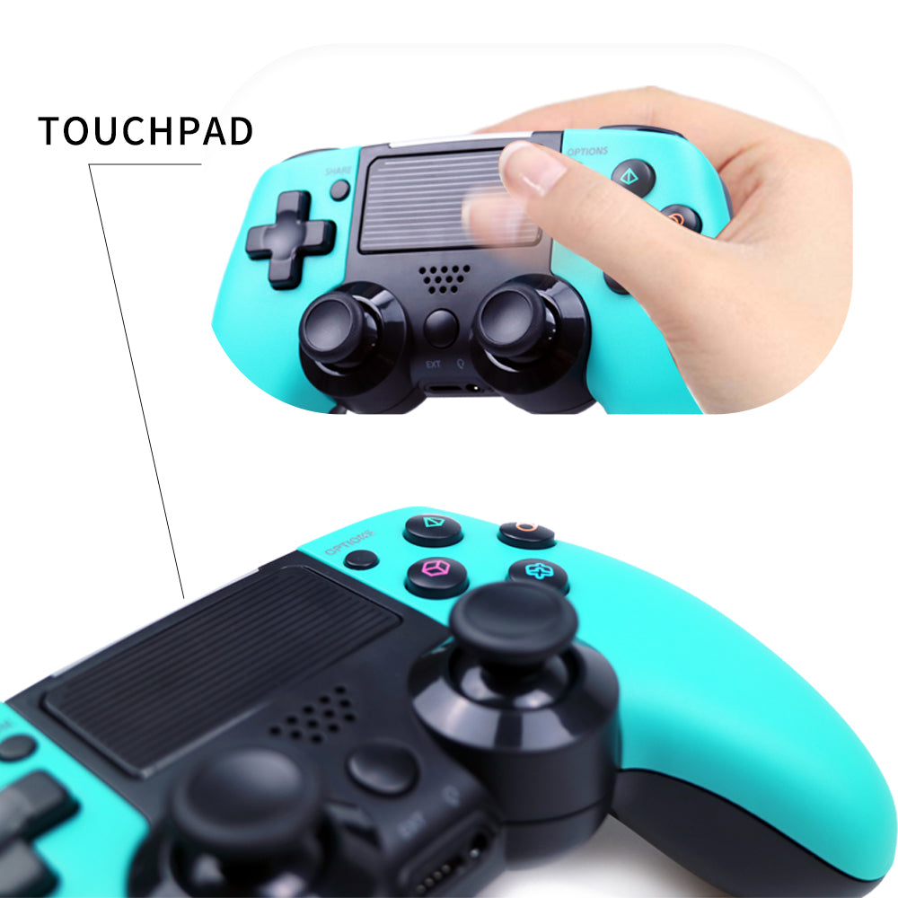 RYX-298 PS4 Bluetooth Gamepad Wireless Controller with Dual Vibration and TouchPad/Audio Function for Playstation 4/PS4 Pro/PC/Laptop