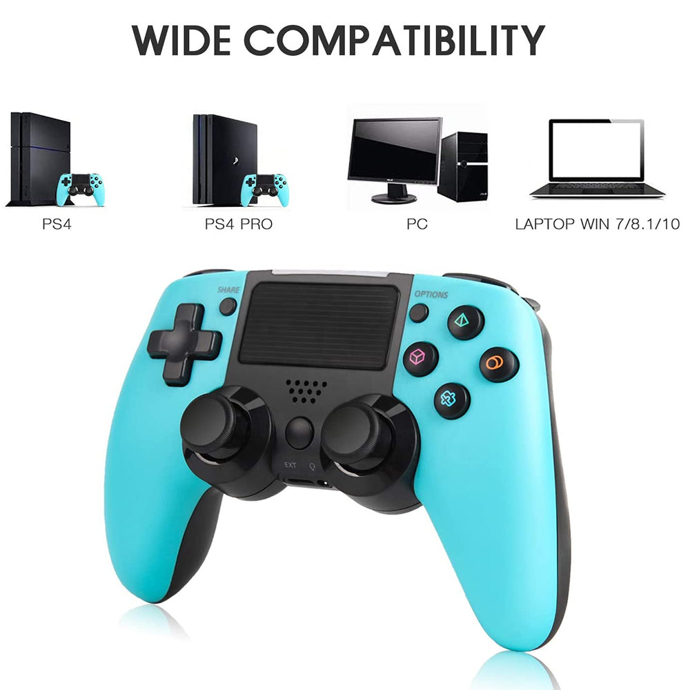 RYX-298 PS4 Bluetooth Gamepad Wireless Controller with Dual Vibration and TouchPad/Audio Function for Playstation 4/PS4 Pro/PC/Laptop