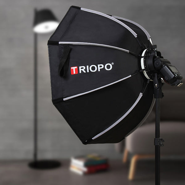 TRIOPO KX65 Hot Shoe Foldable Flash Diffuser Softbox Spotlighting Cloth Photo Diffuser Soft Light Box