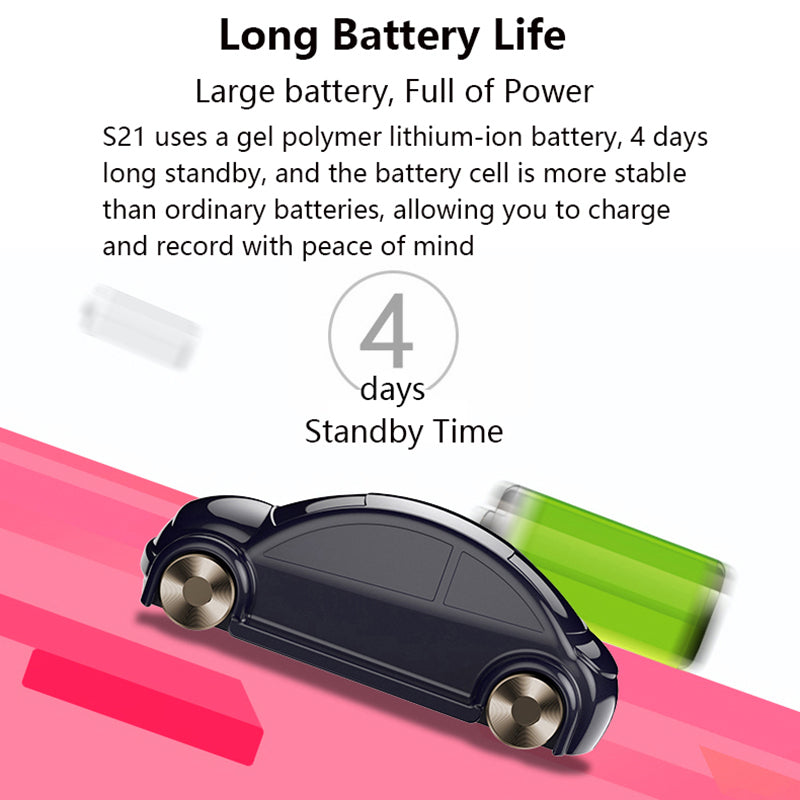 S21 Stylish Car Shaped 32G Voice Recorder U Drive Voice Control Audio Recorder Voice Activated Recording Device