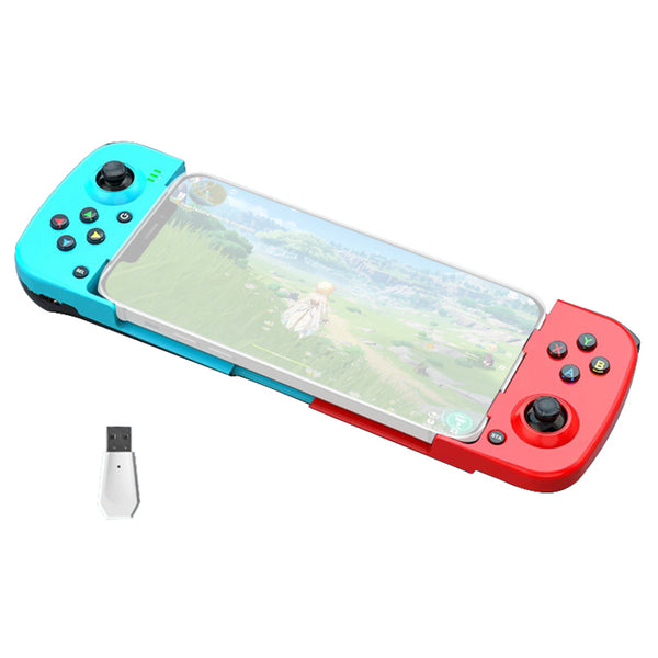 D3 Stretchable Wireless Controller for Nintendo Switch, PS4 Left  /  Right Joystick Bluetooth Gamepad with Receiver Portable Game Handle (Universal Version)