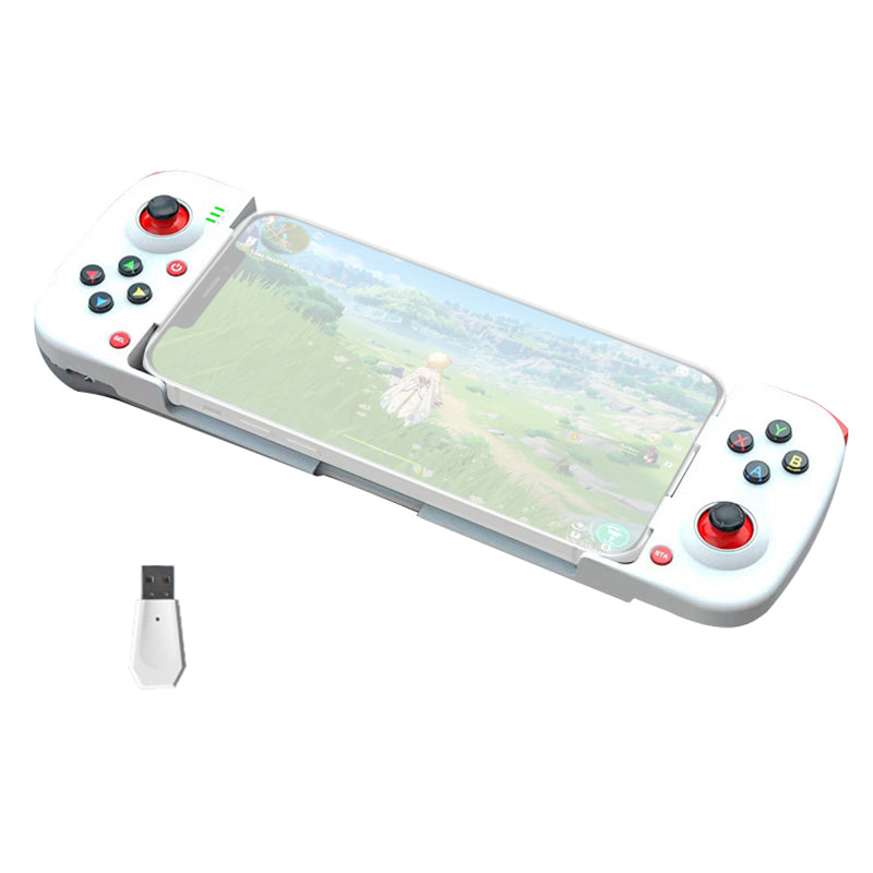 D3 Stretchable Wireless Controller for Nintendo Switch, PS4 Left / Right Joystick Bluetooth Gamepad with Receiver Portable Game Handle (Universal Version)