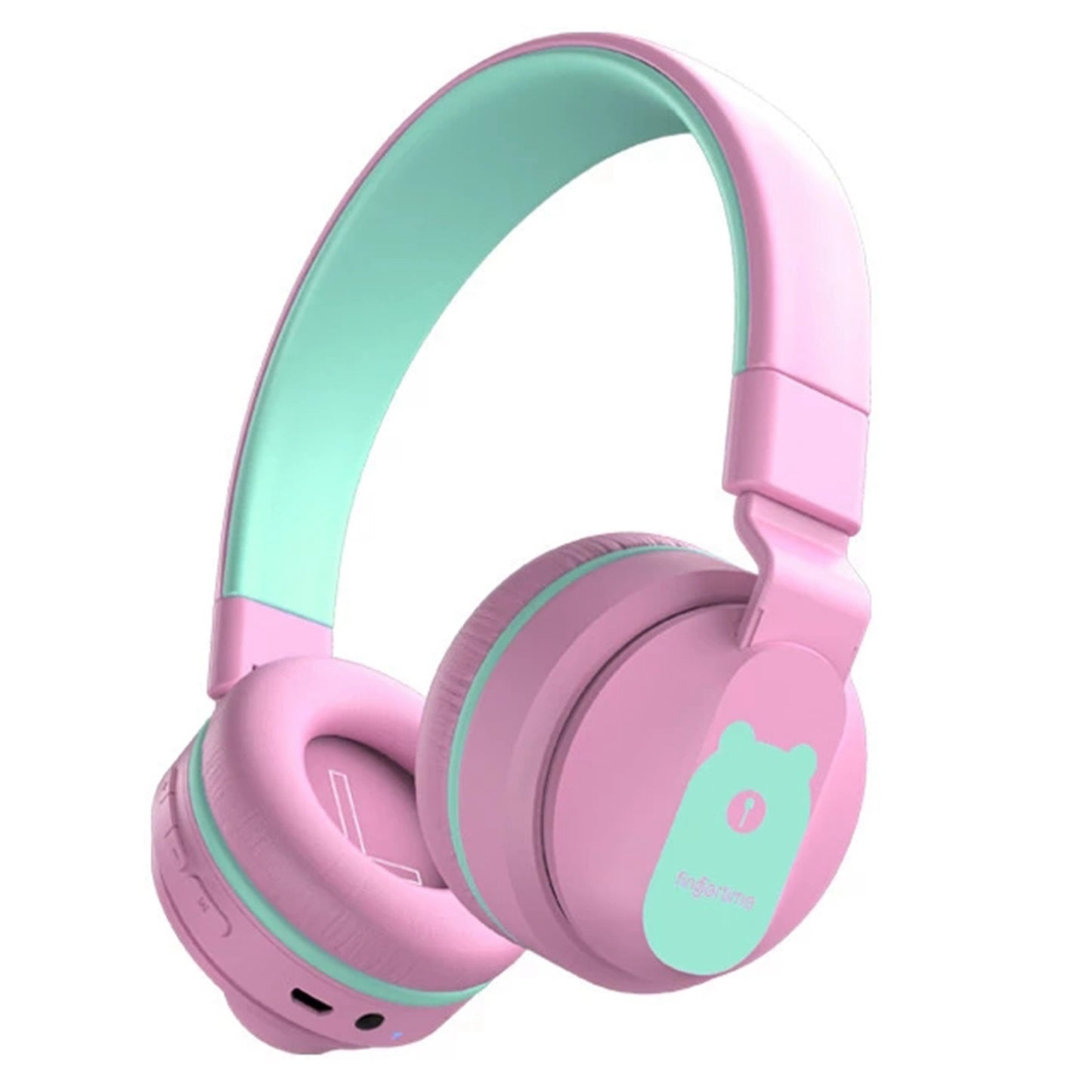 BOBO+ Kid's Wireless Bluetooth 5.0 Headphones Noise Reduction Over-ear Headsets Stereo Sound FM Radio Support TF Card Earphone for Boys Girls School Study Home